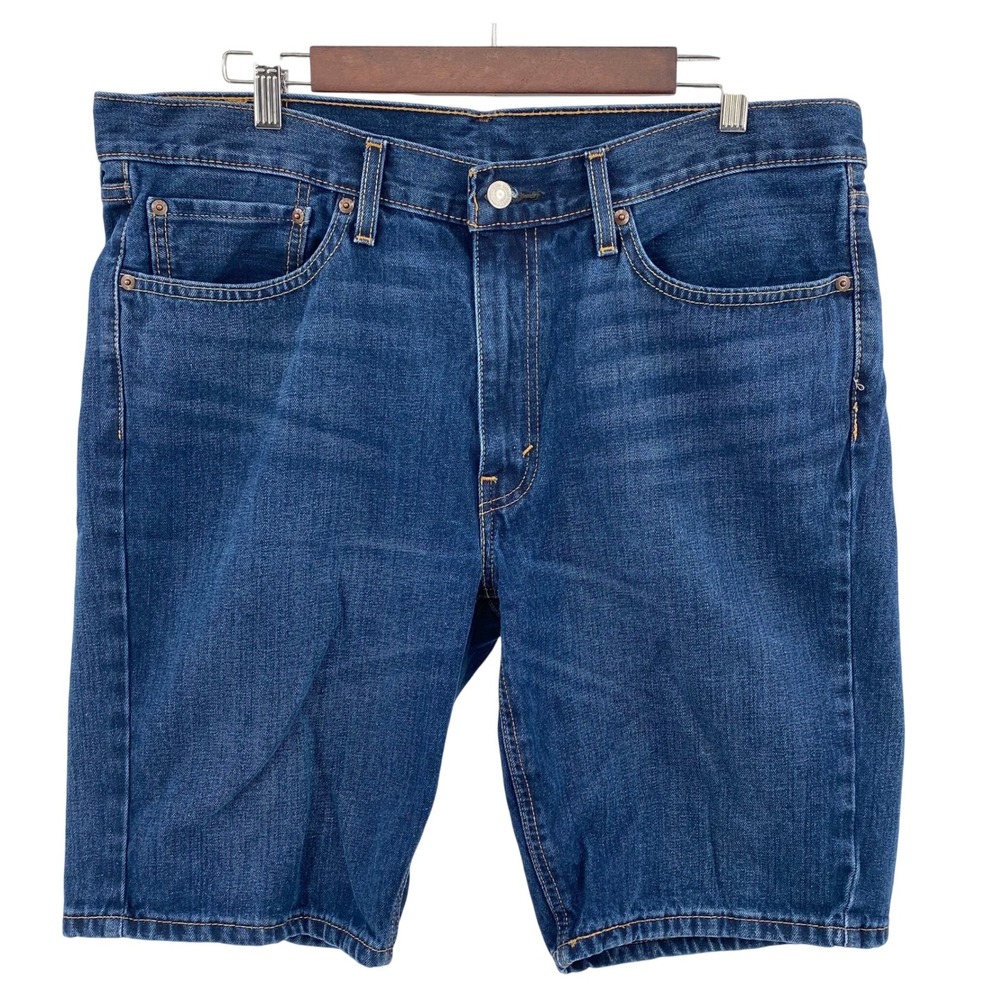 Levis 541 Denim‎ Shorts Mens 36 Relaxed Fit Blue Jeans Cotton Blend Casual